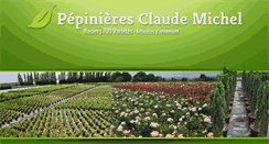 Desktop Screenshot of pepinieres-claude-michel.com